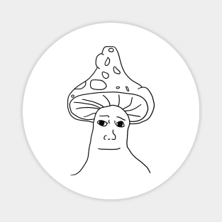 Shroomjak / Mushroom Wojak Meme Magnet